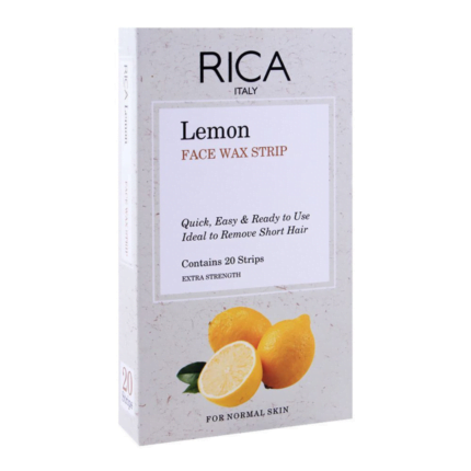 RICA LEMON FACIAL WAXING KIT WITH 20 STRIPS